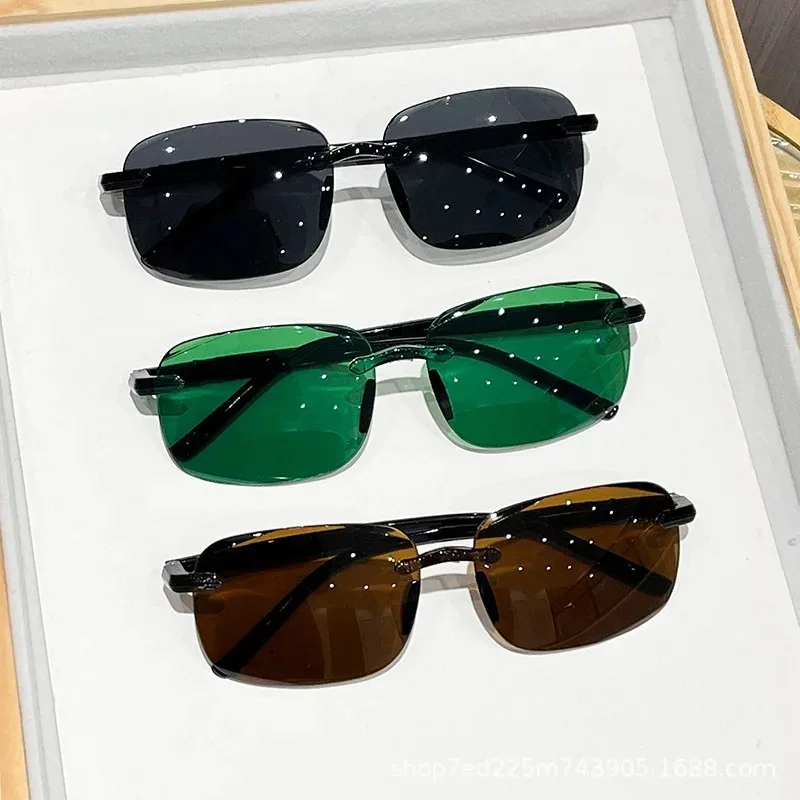 Rimless Stylish Trendy Sunglas - đánh giá và giá Gaming Accessories Rack