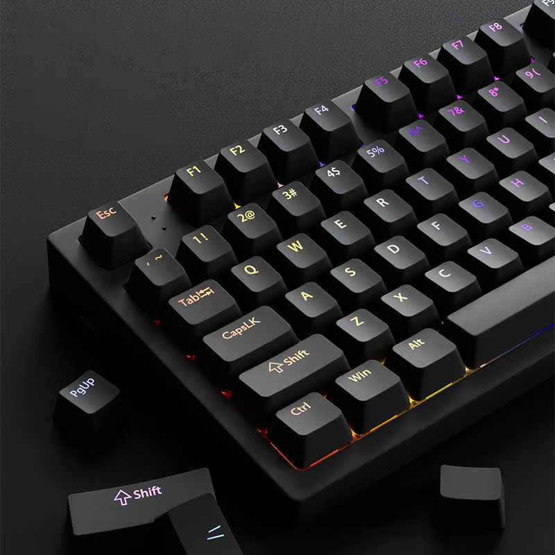 130+ Keys Black Custom Double  - đánh giá và giá Gaming Accessories Aesthetic
